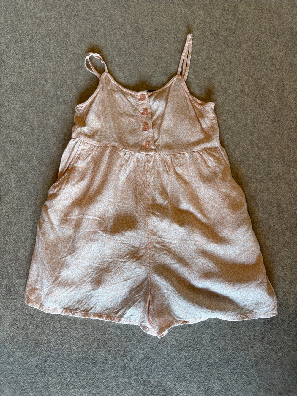 Volcom Kids Peach and White Swim Coverup